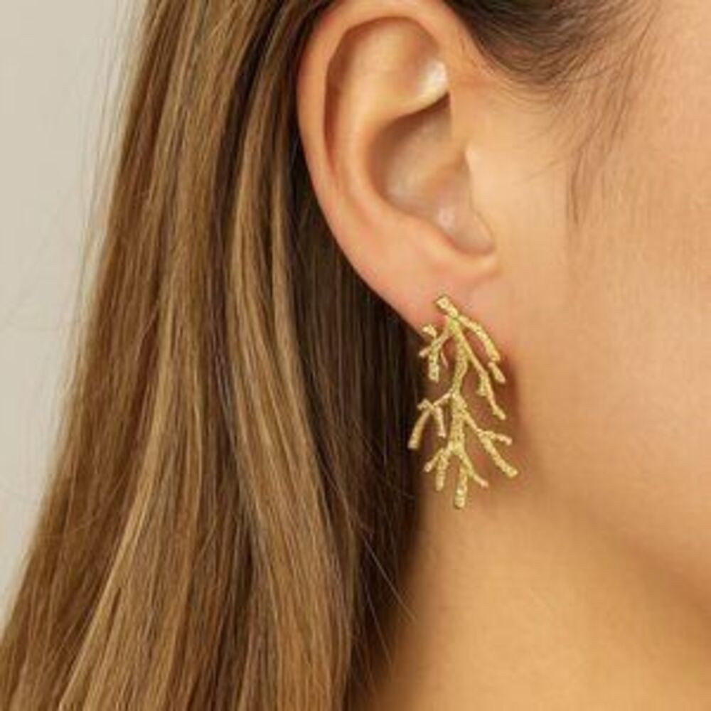 Cora Petite Gold Reef Earrings Gift Minimalist